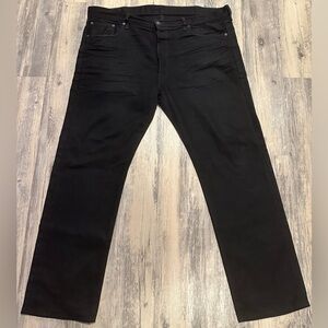 Levi's 501 Men's Original Button Fly Regular Fit Straight Leg Denim Jeans, Black